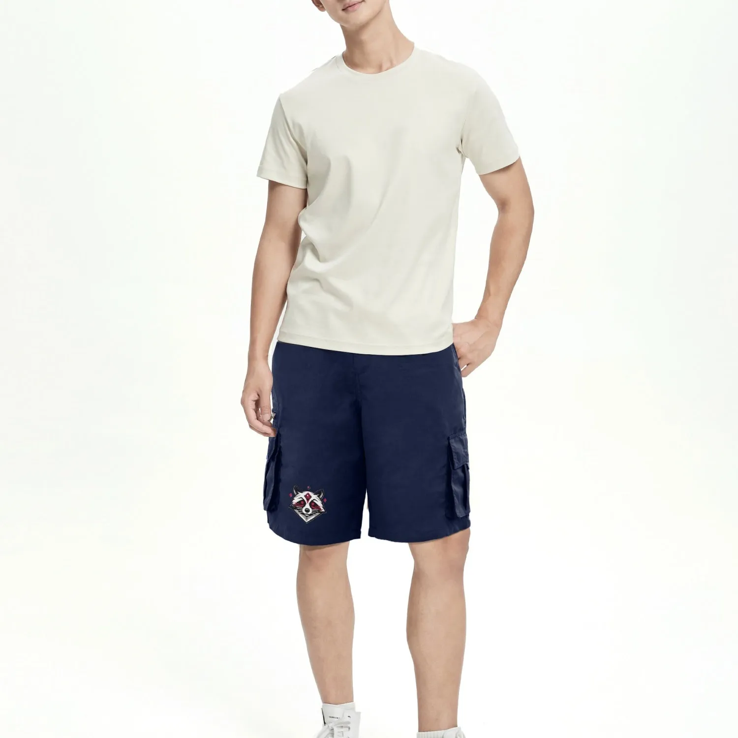 Ruby Raccoon Men's Cargo Shorts