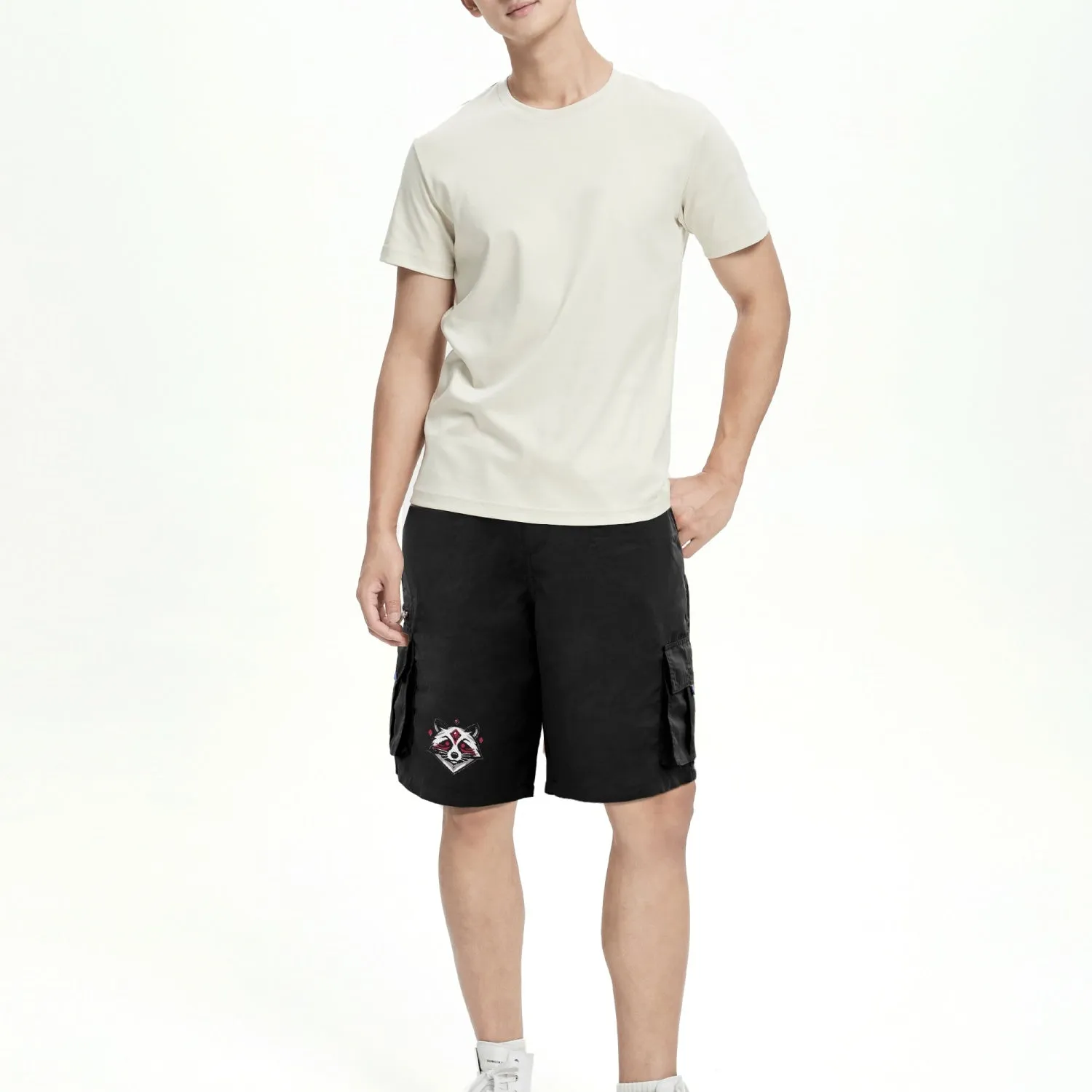 Ruby Raccoon Men's Cargo Shorts