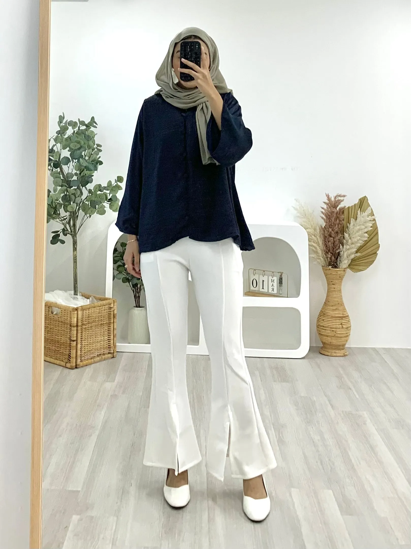Safiya Crinkle Satin Top SCST