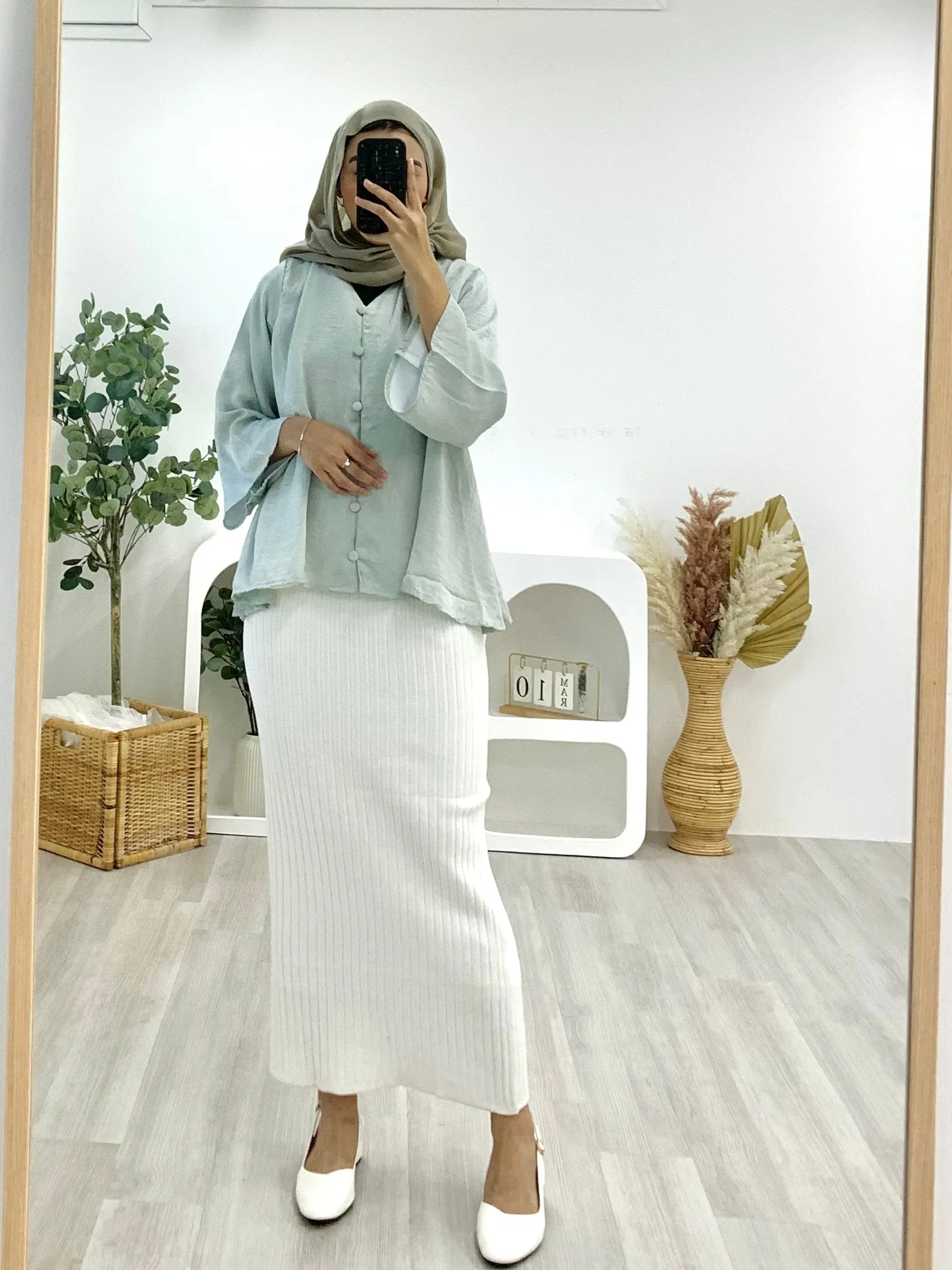 Safiya Crinkle Satin Top SCST