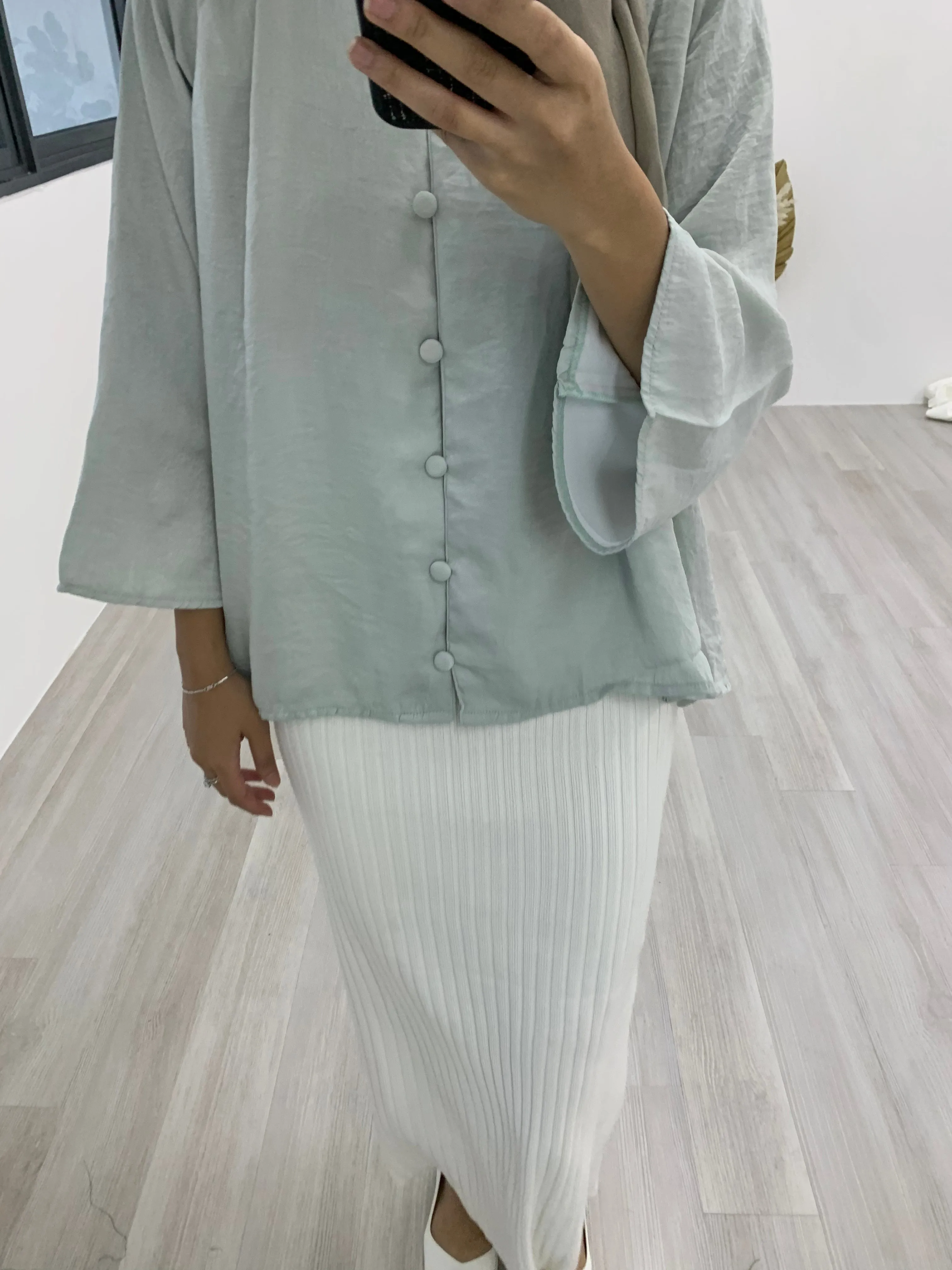 Safiya Crinkle Satin Top SCST