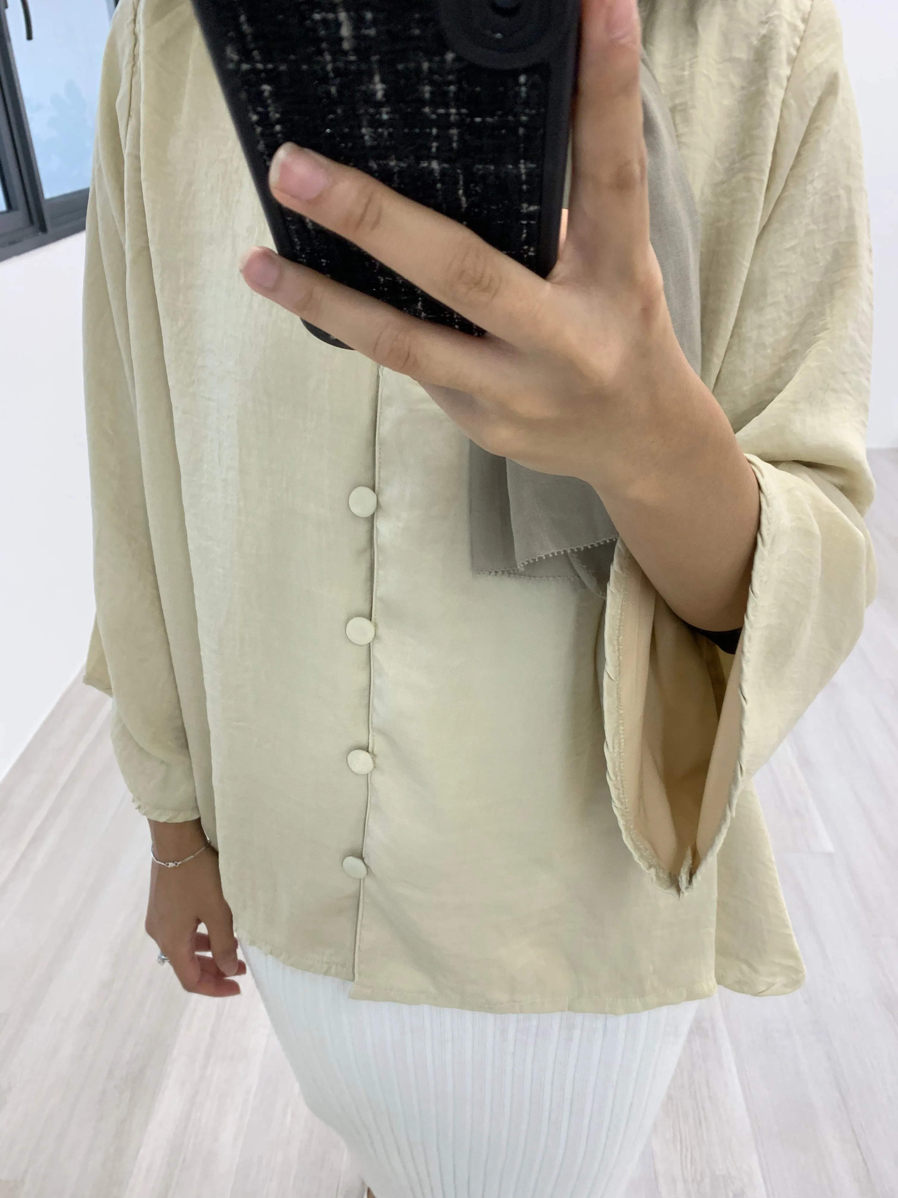 Safiya Crinkle Satin Top SCST