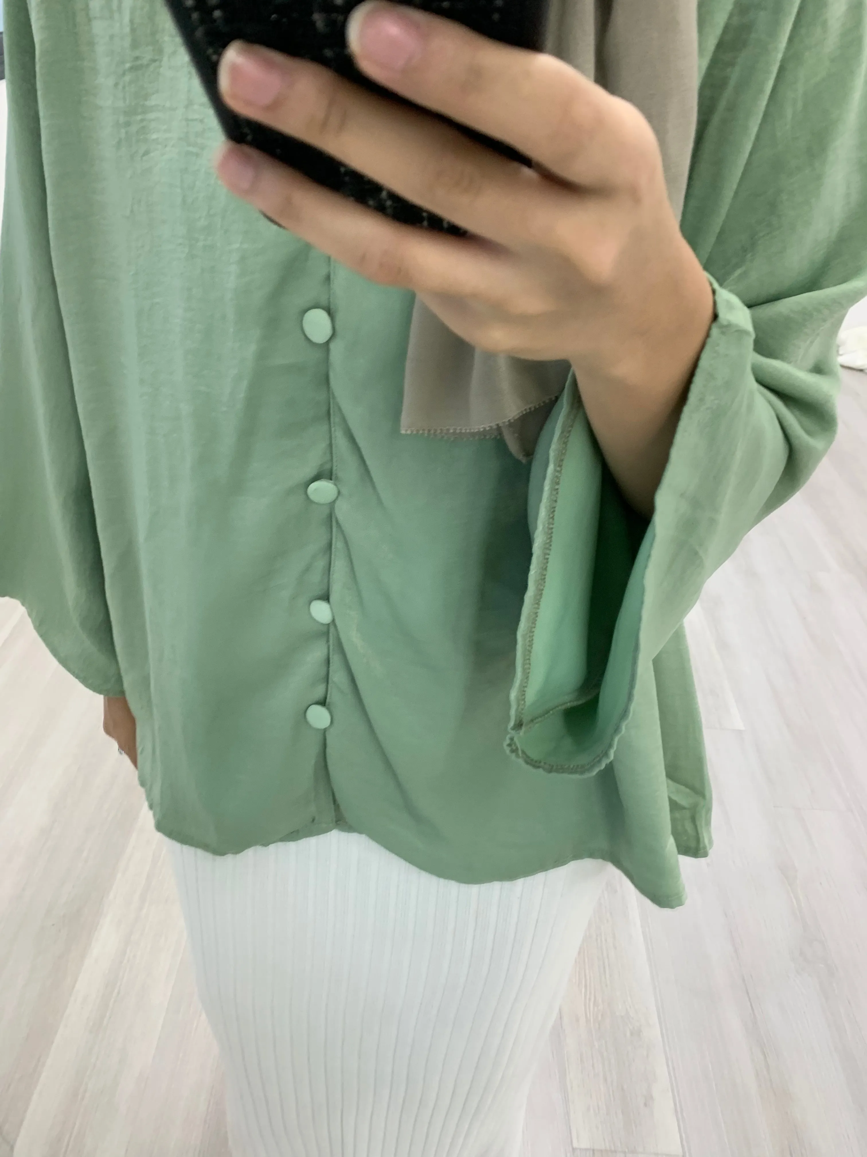 Safiya Crinkle Satin Top SCST