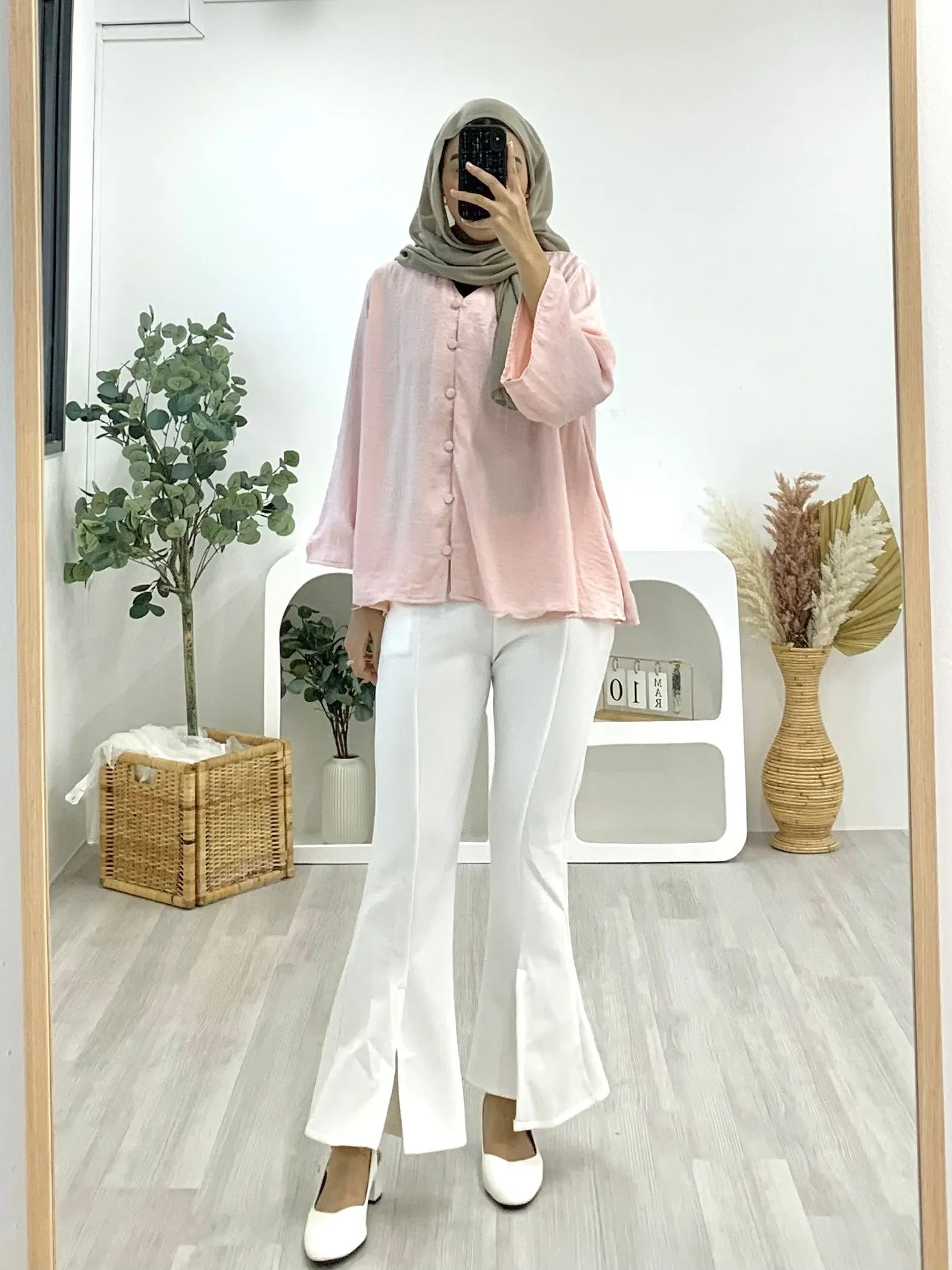 Safiya Crinkle Satin Top SCST