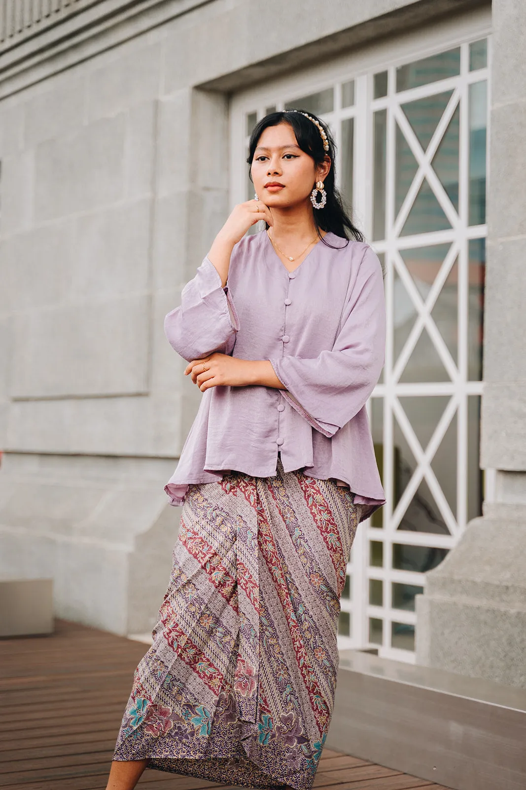 Safiya Crinkle Satin Top SCST