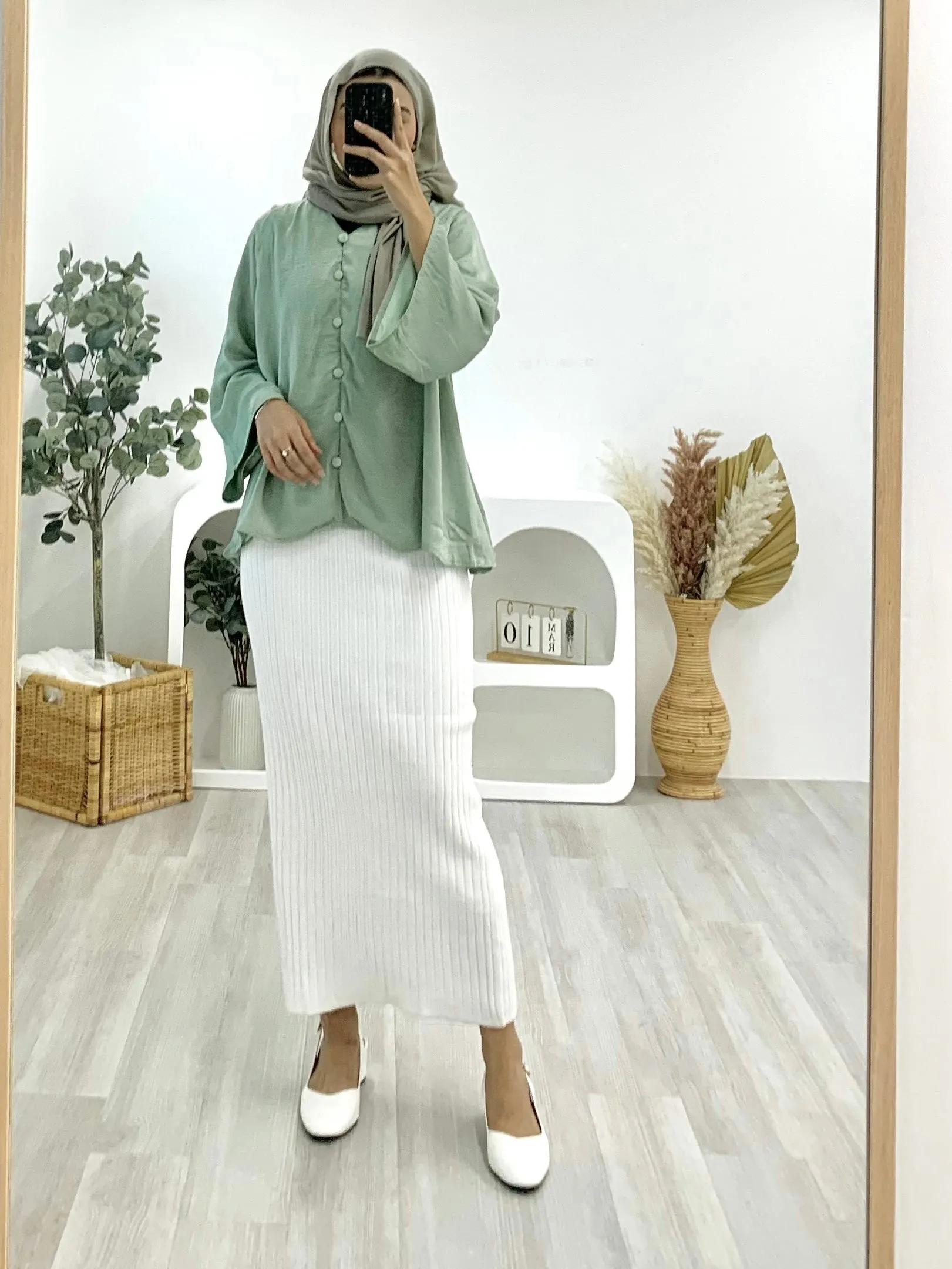 Safiya Crinkle Satin Top SCST