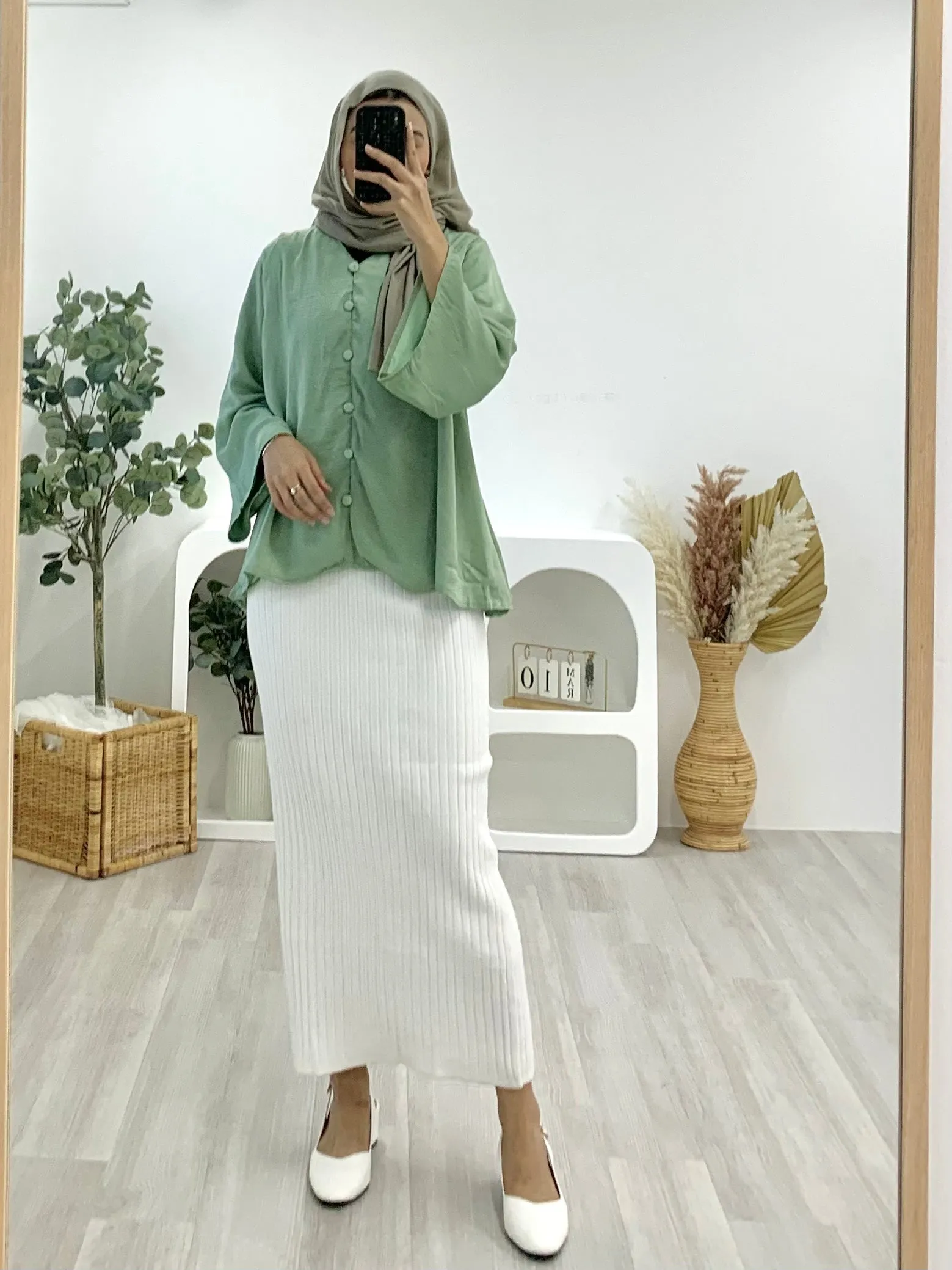 Safiya Crinkle Satin Top SCST