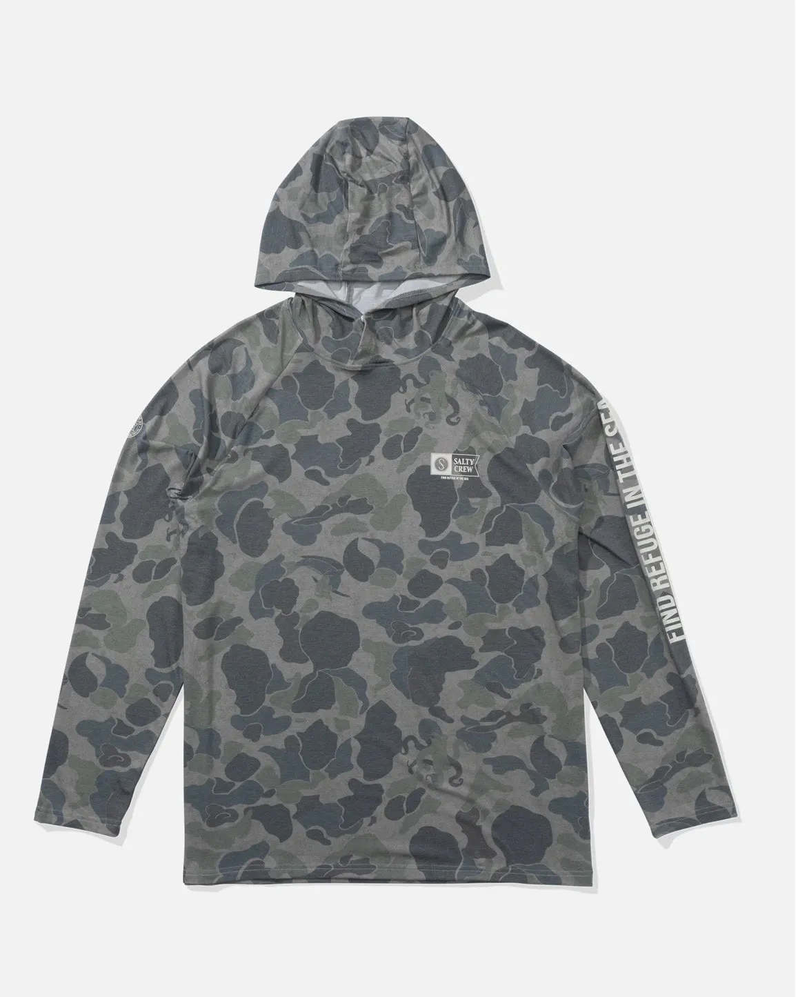 Salty Crew - Mariner Lite UV Sunshirt Hoodie - Sand Camo