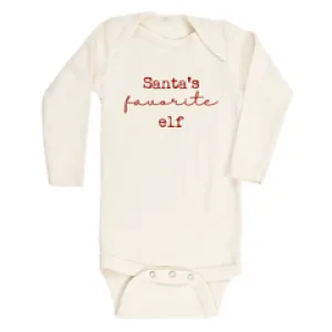 SANTA’S FAVORITE ELF - LONG SLEEVE BODYSUIT
