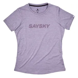 SAYSKY Women's Pace Logo Tee Purple