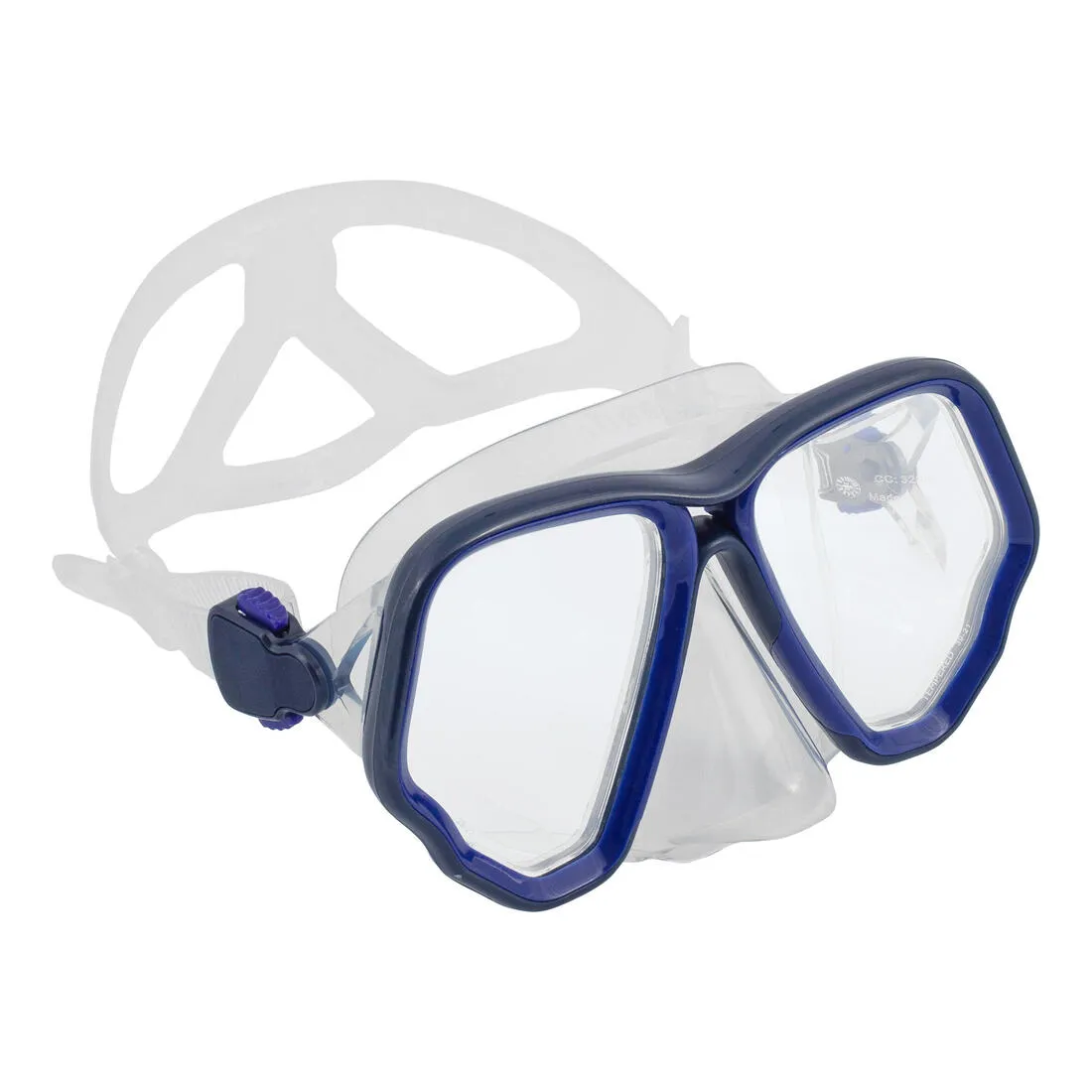 Scuba mask - 500 Dual BlackGrey