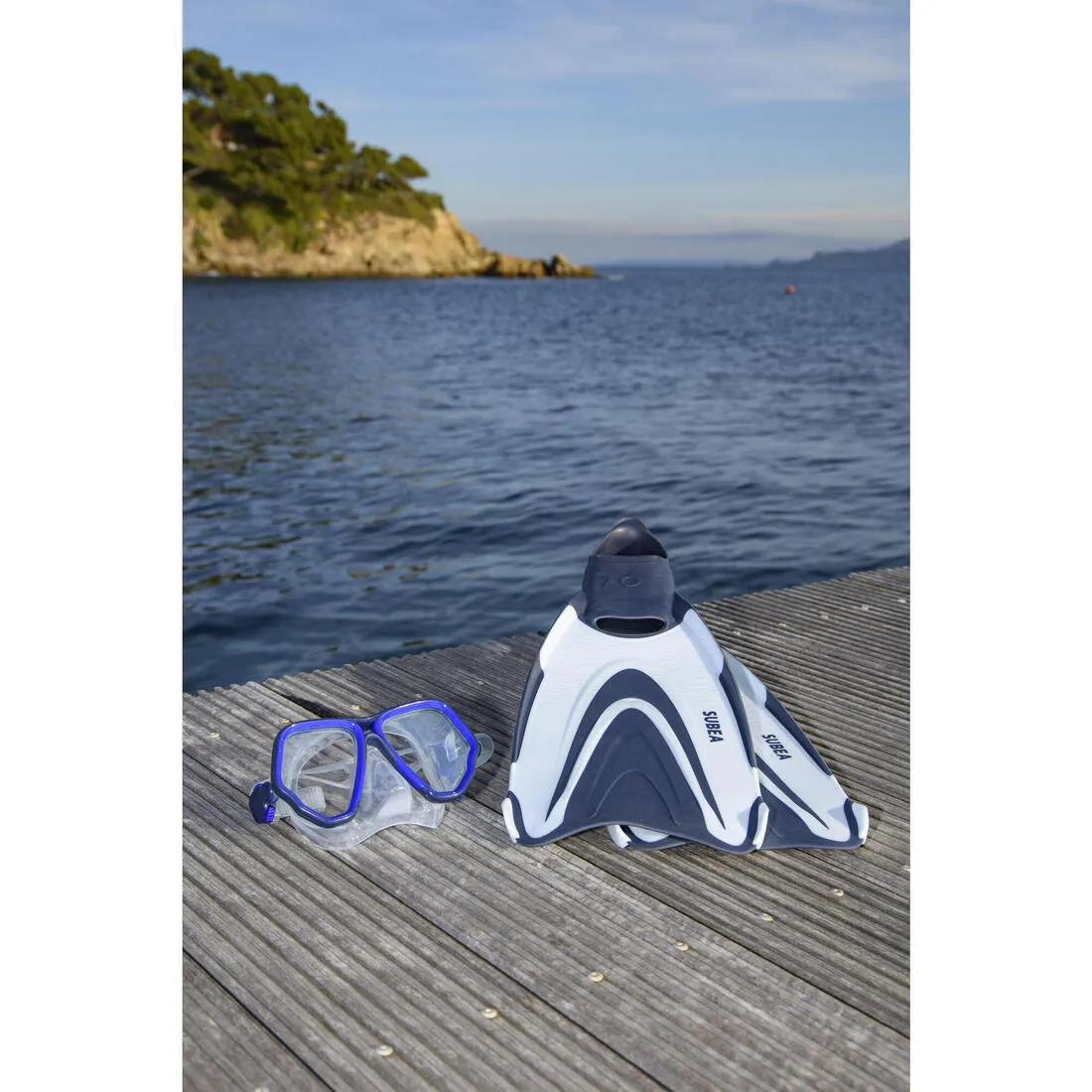 Scuba mask - 500 Dual BlackGrey