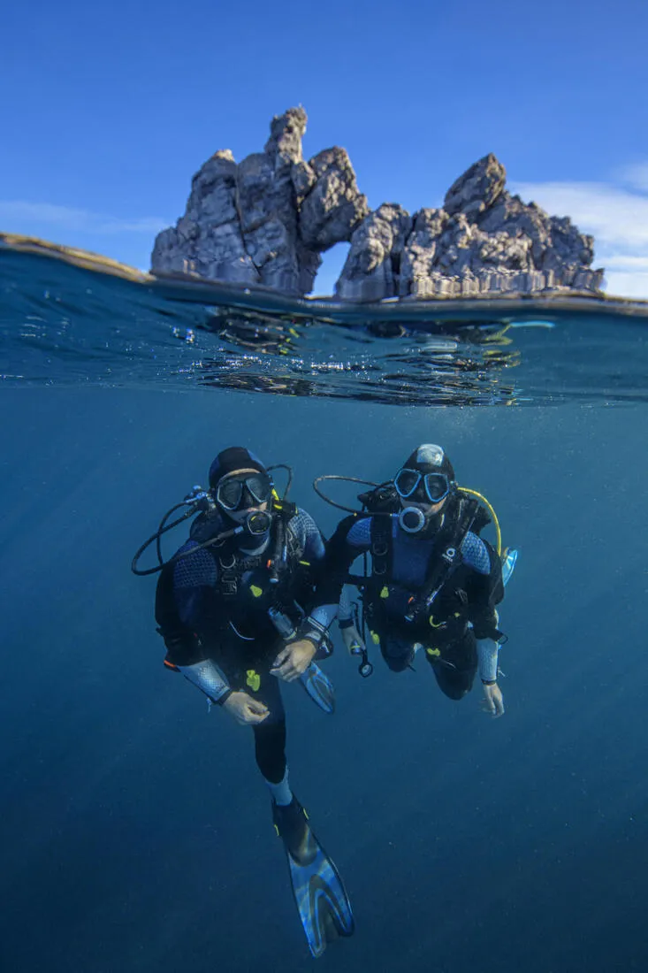 Scuba mask - 500 Dual BlackGrey