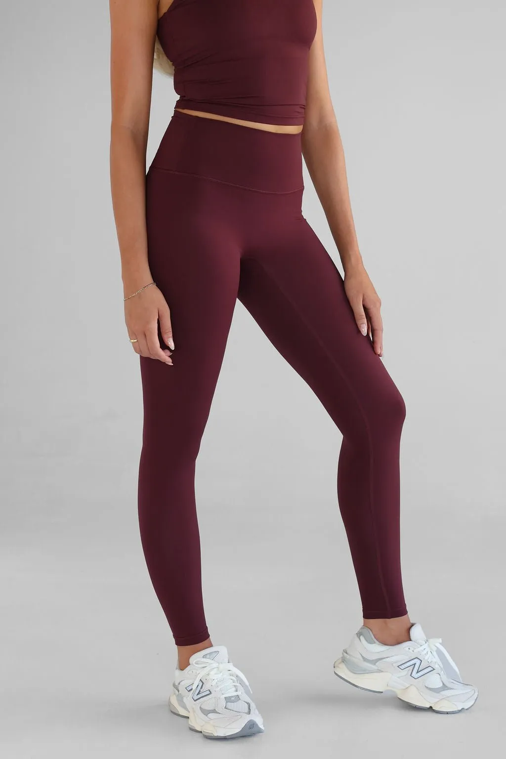 SCULPT Full Length Leggings - Cherry Cola
