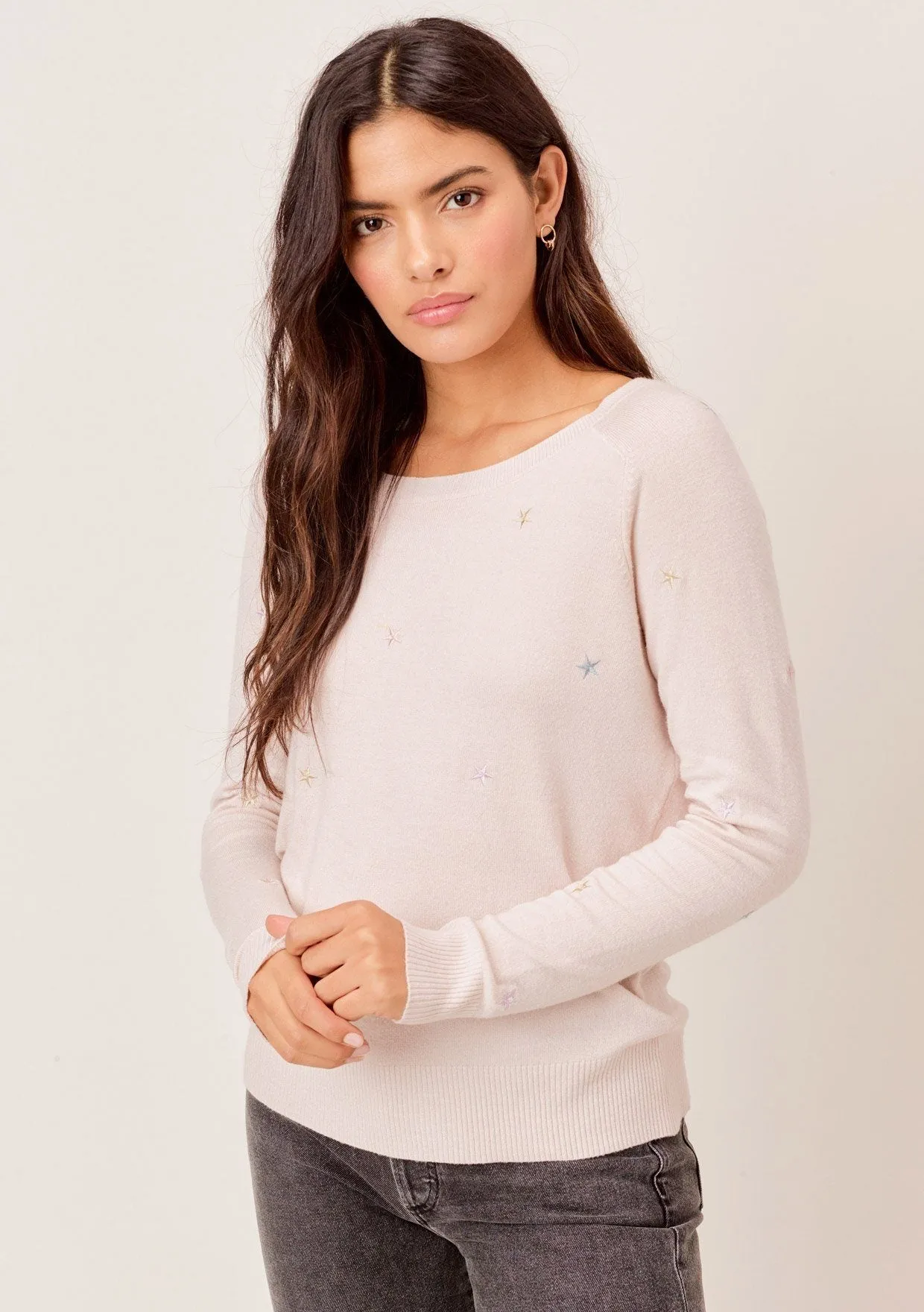 Seeing Stars Embroidered Sweater