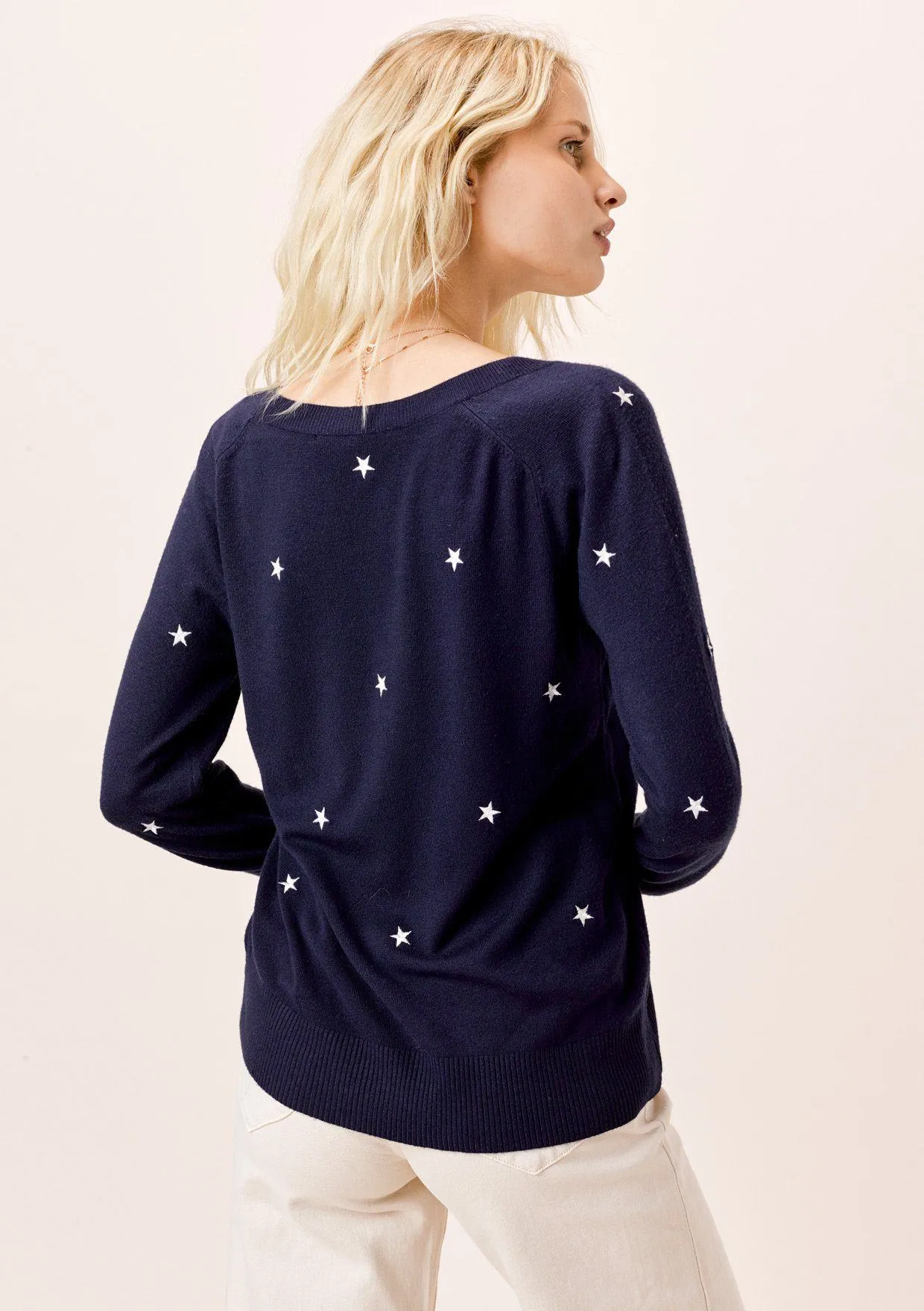 Seeing Stars Embroidered Sweater