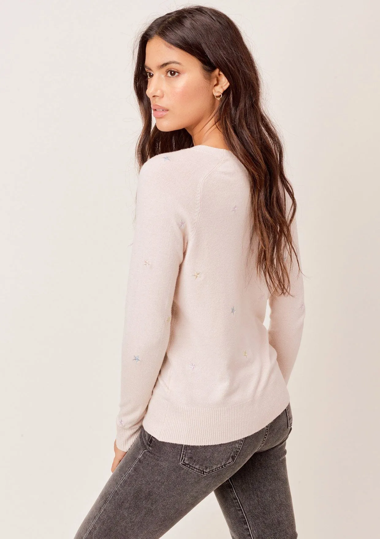 Seeing Stars Embroidered Sweater