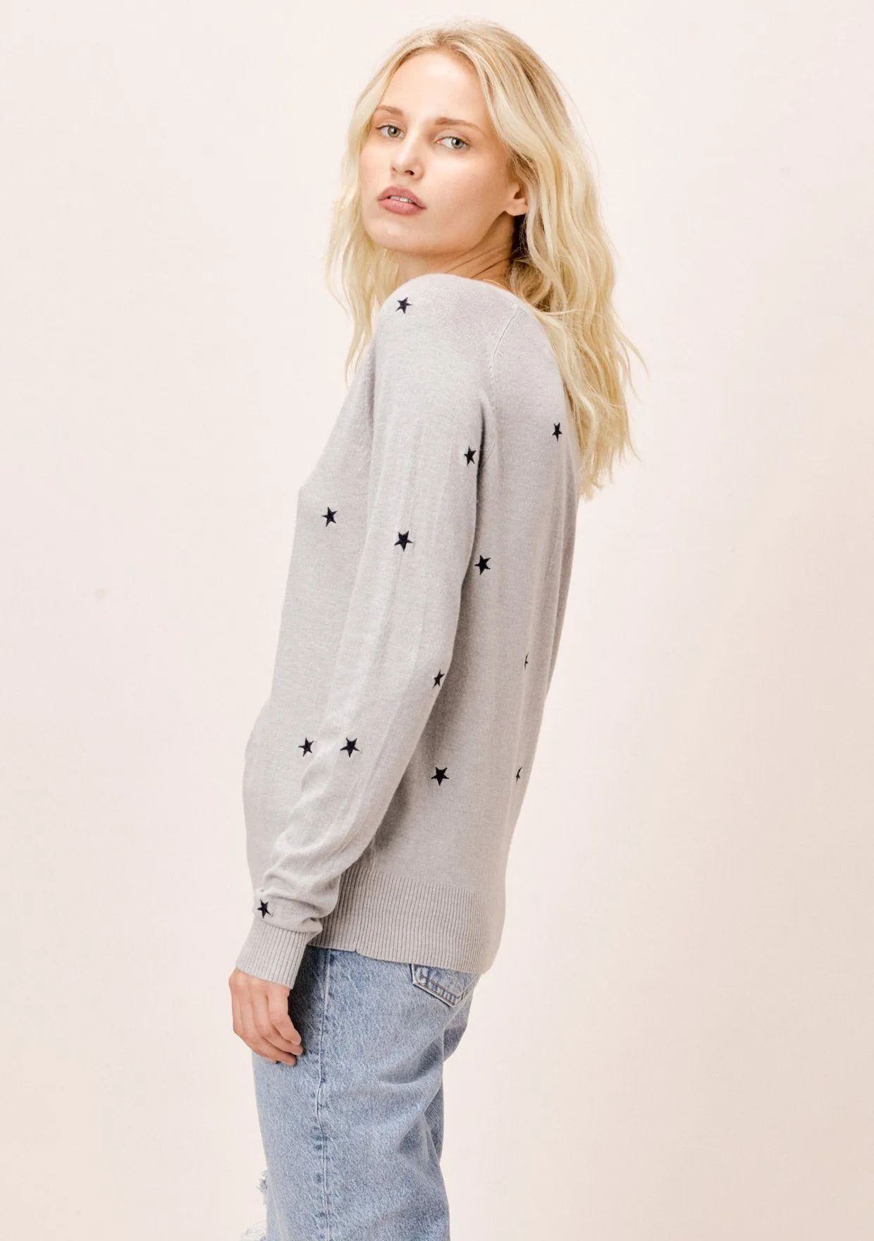 Seeing Stars Embroidered Sweater