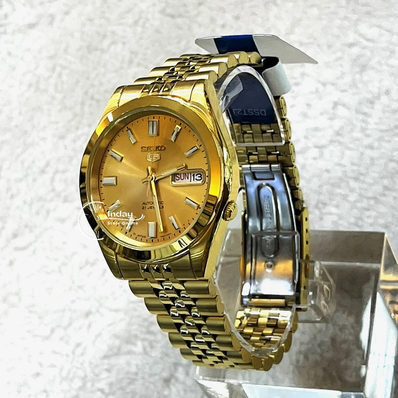 Seiko Automatic Men's Watch SNKF82J1 Stainless Steel Luminous Hands and Markers