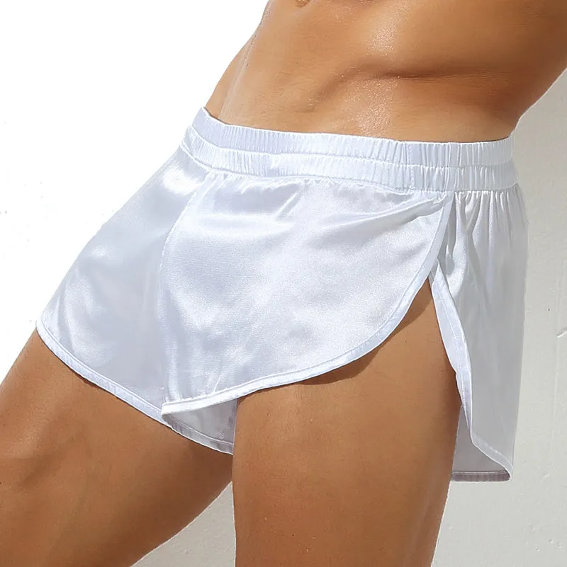 Sexy Puti-Short de elegante y lujosa tela Satinada Lounge Casa Gym Wear