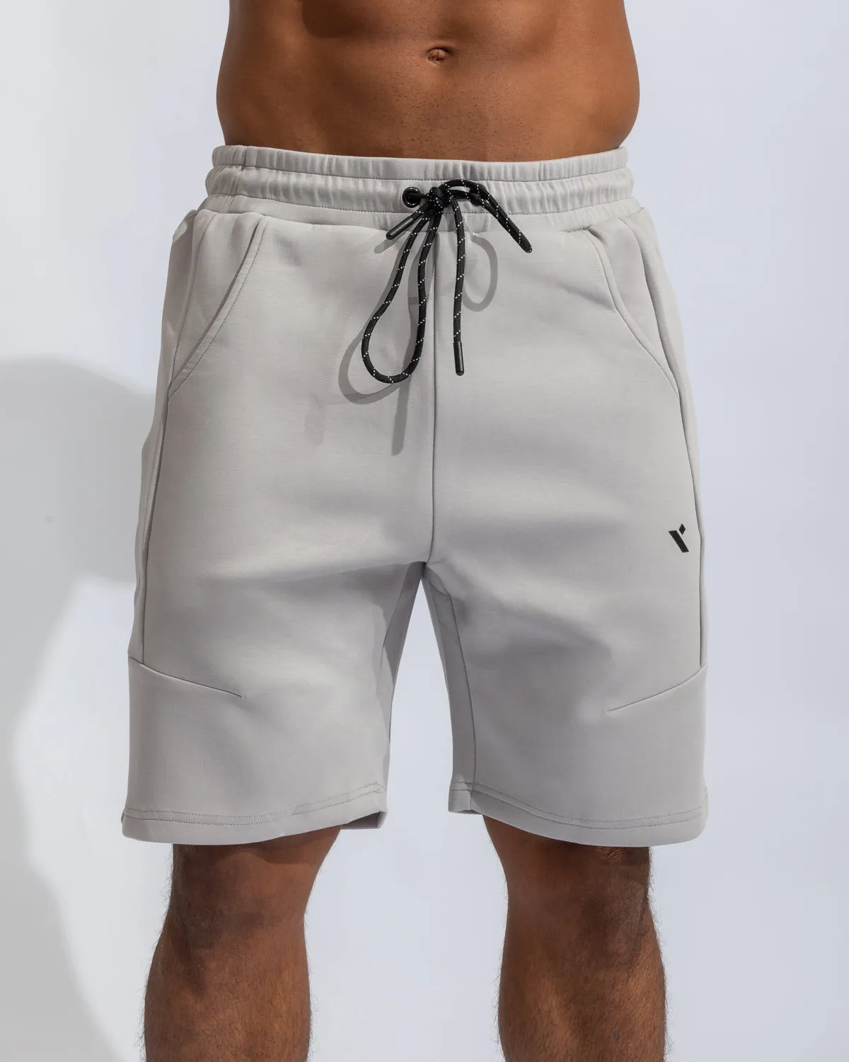 Shield Men Shorts - Light Grey