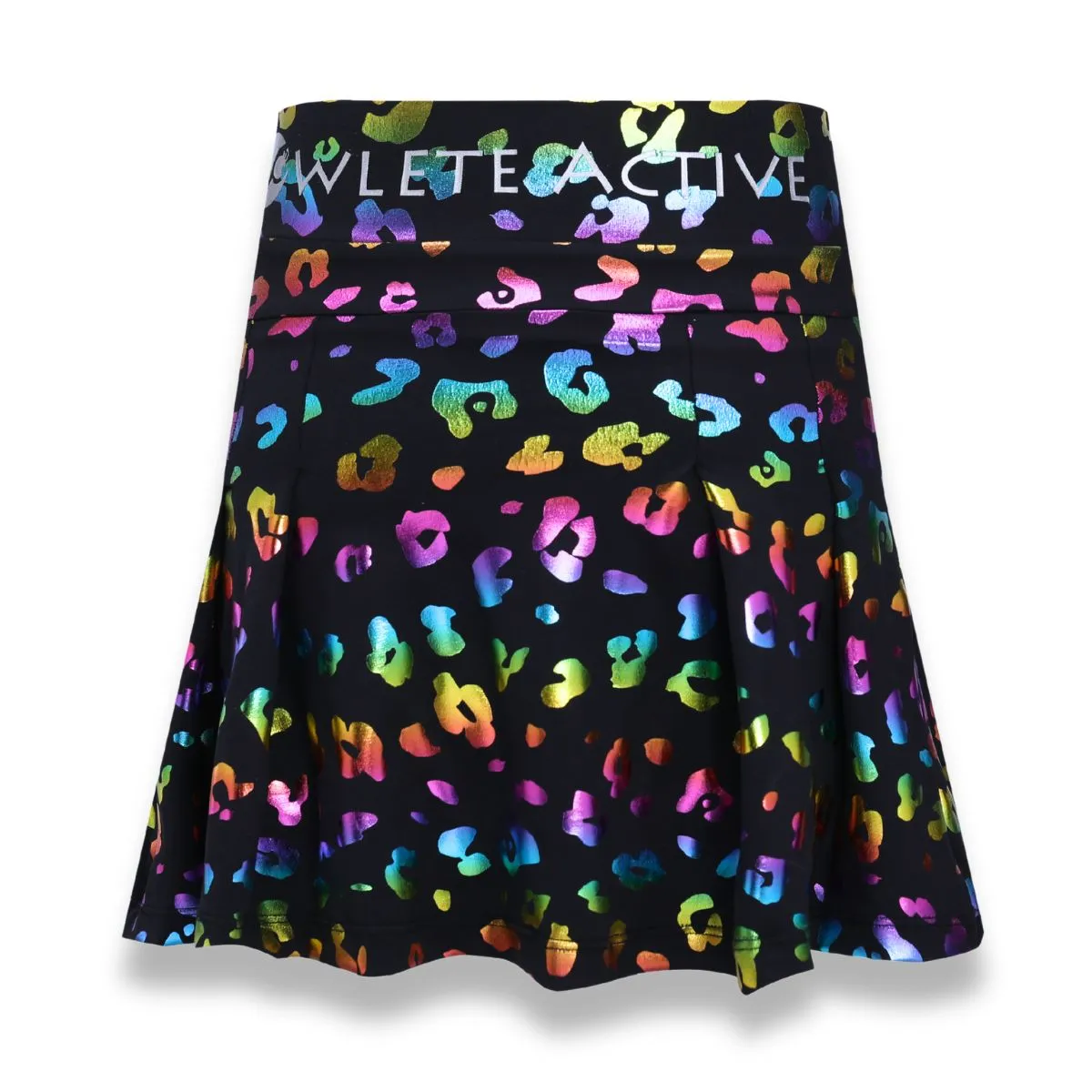Shiny Leopard Gym Skort