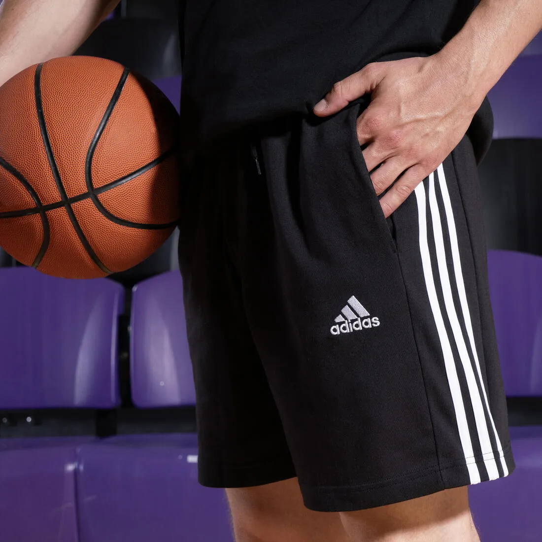 SHORT DE FITNESS ADIDAS HOMME NOIR