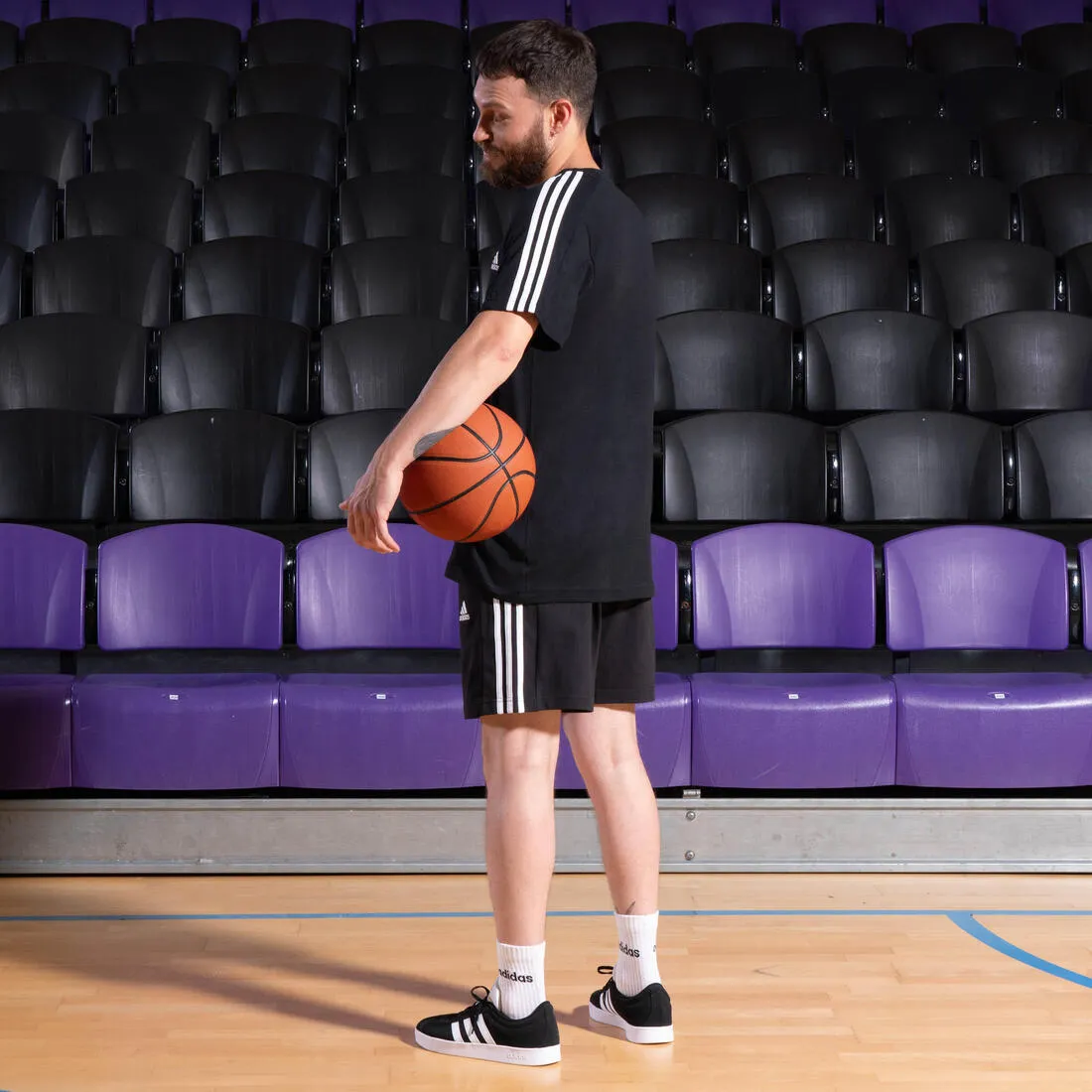 SHORT DE FITNESS ADIDAS HOMME NOIR