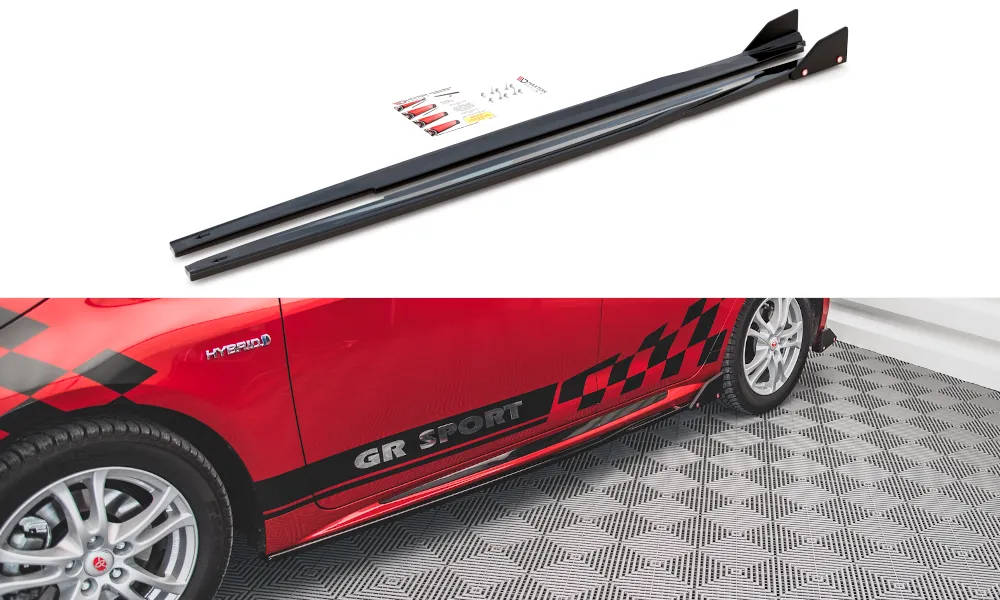Side Skirts Diffusers V.1   Flaps Toyota Corolla GR Sport Hatchback XII