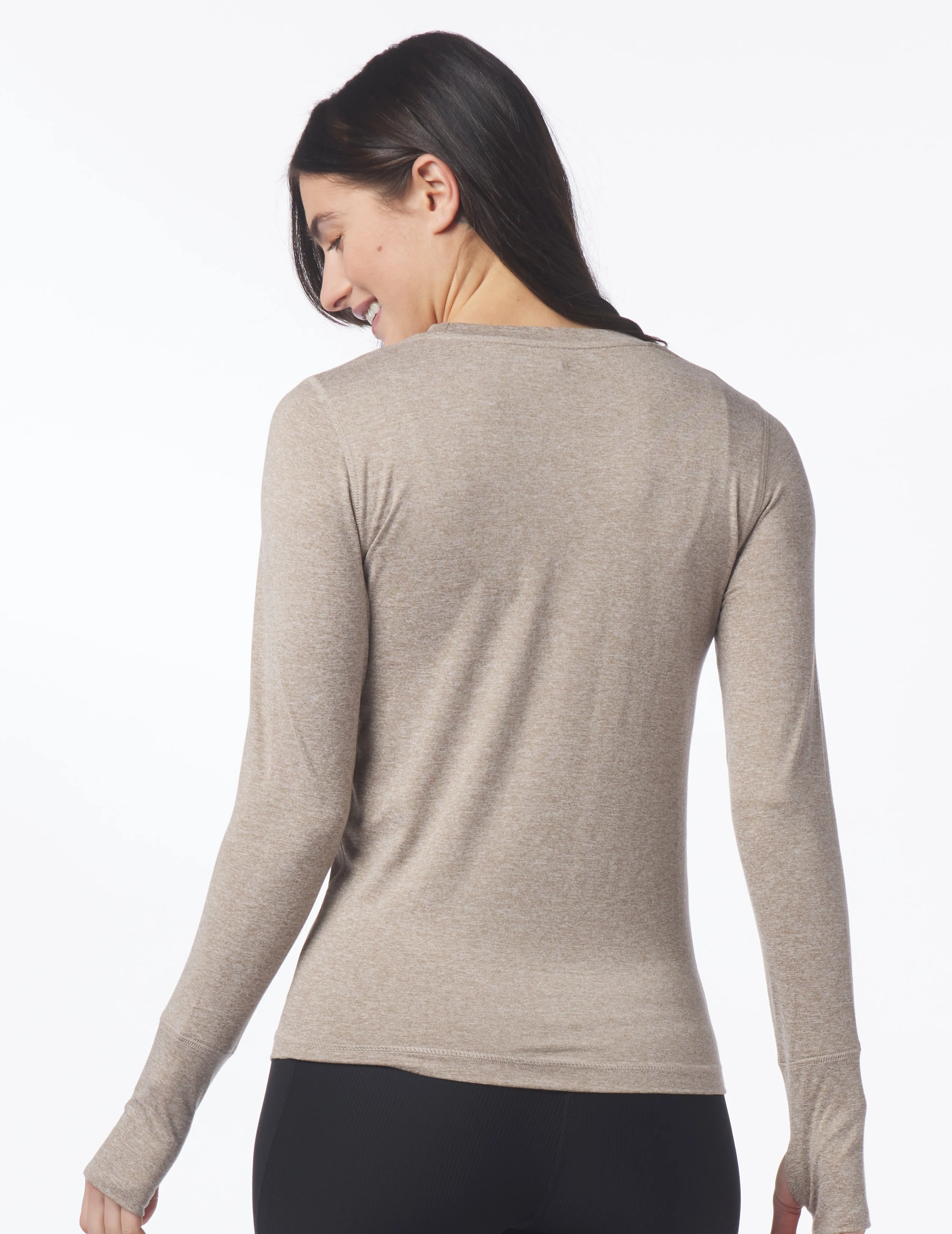 Simplicity Long Sleeve: Mocha Heather