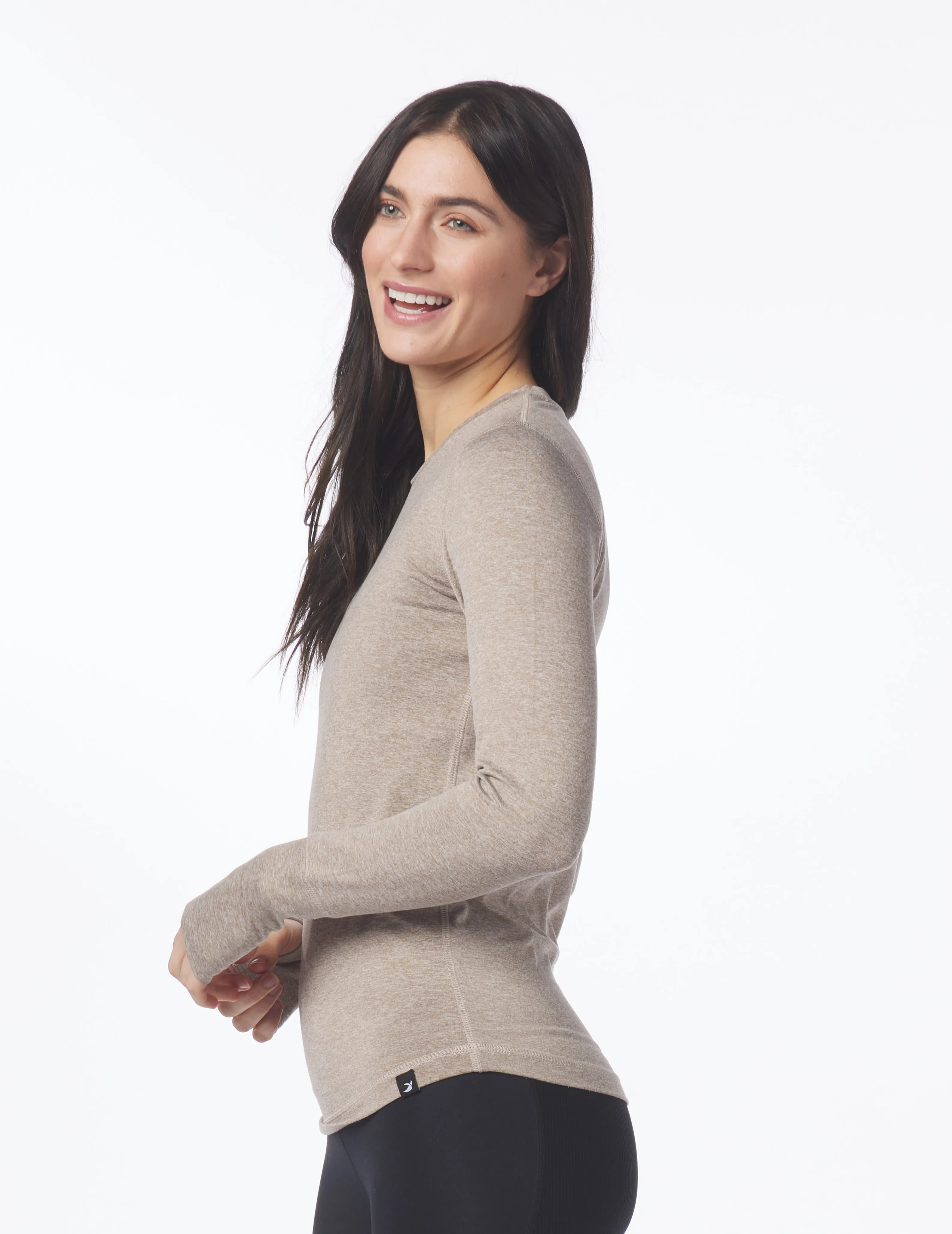 Simplicity Long Sleeve: Mocha Heather