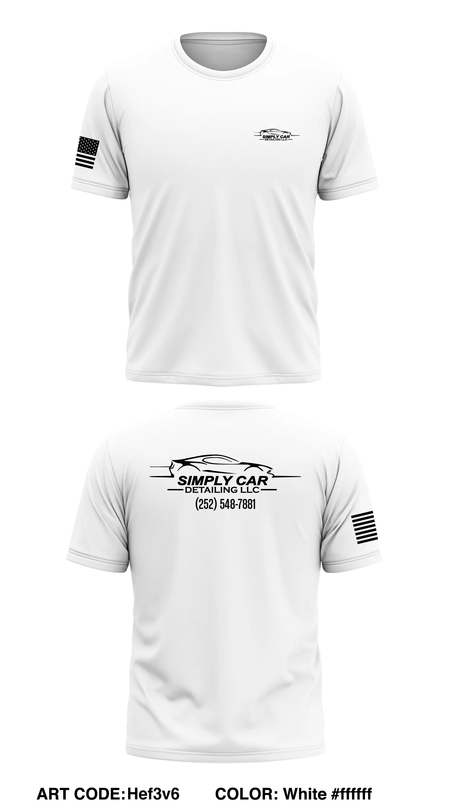 Simply Car Detailing LLC Store 1 Core Men's SS Performance Tee - Hef3v6