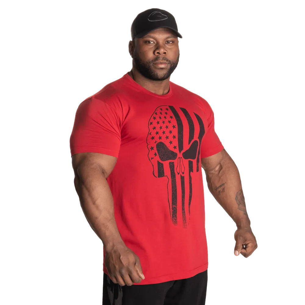 Skull Standard Tee - Chili Red Melange