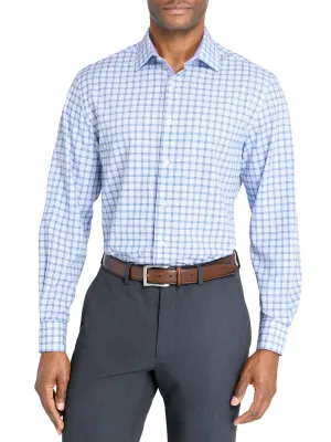 Slim & Regular Fit Plaid Performance Dress Shirt