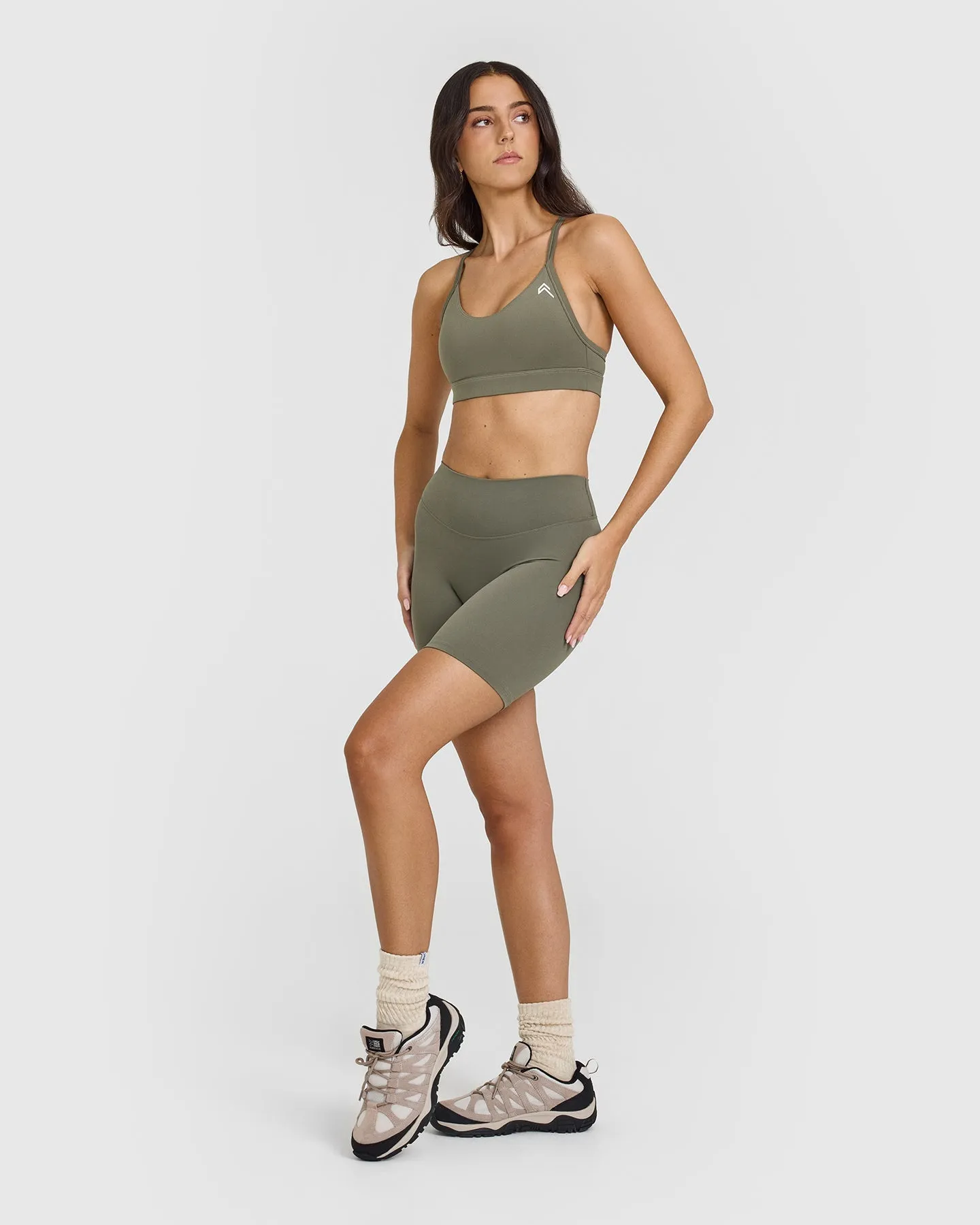 SoftMotion™ Cycling Shorts 8" | Alpine Green