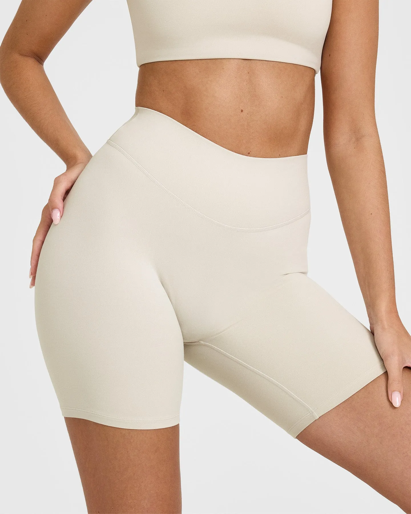 SoftMotion™ Cycling Shorts 8" | Sand