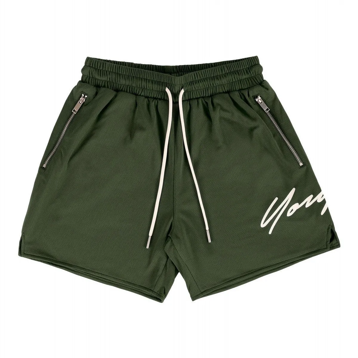 Sports Zipper Gym Shorts