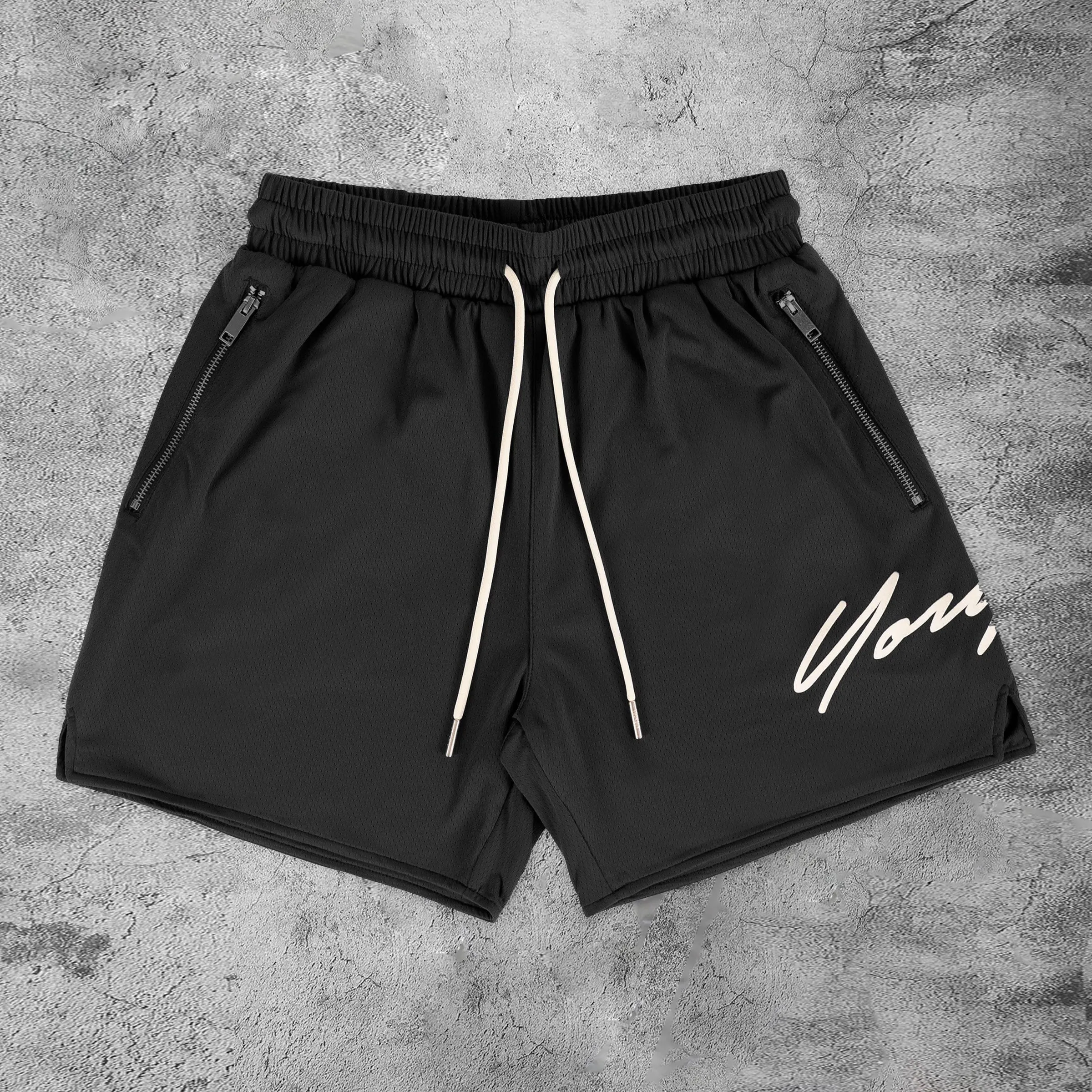 Sports Zipper Gym Shorts