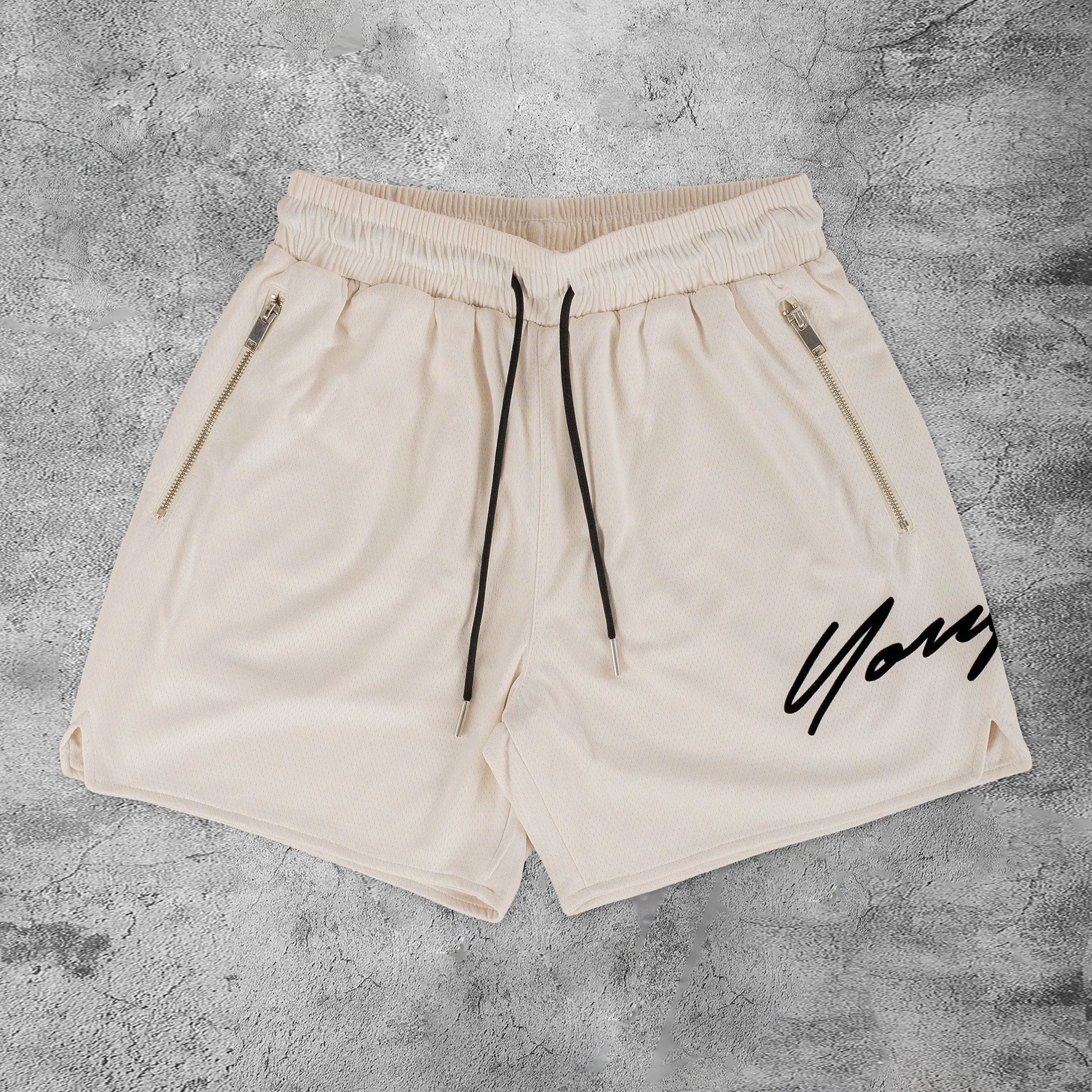 Sports Zipper Gym Shorts