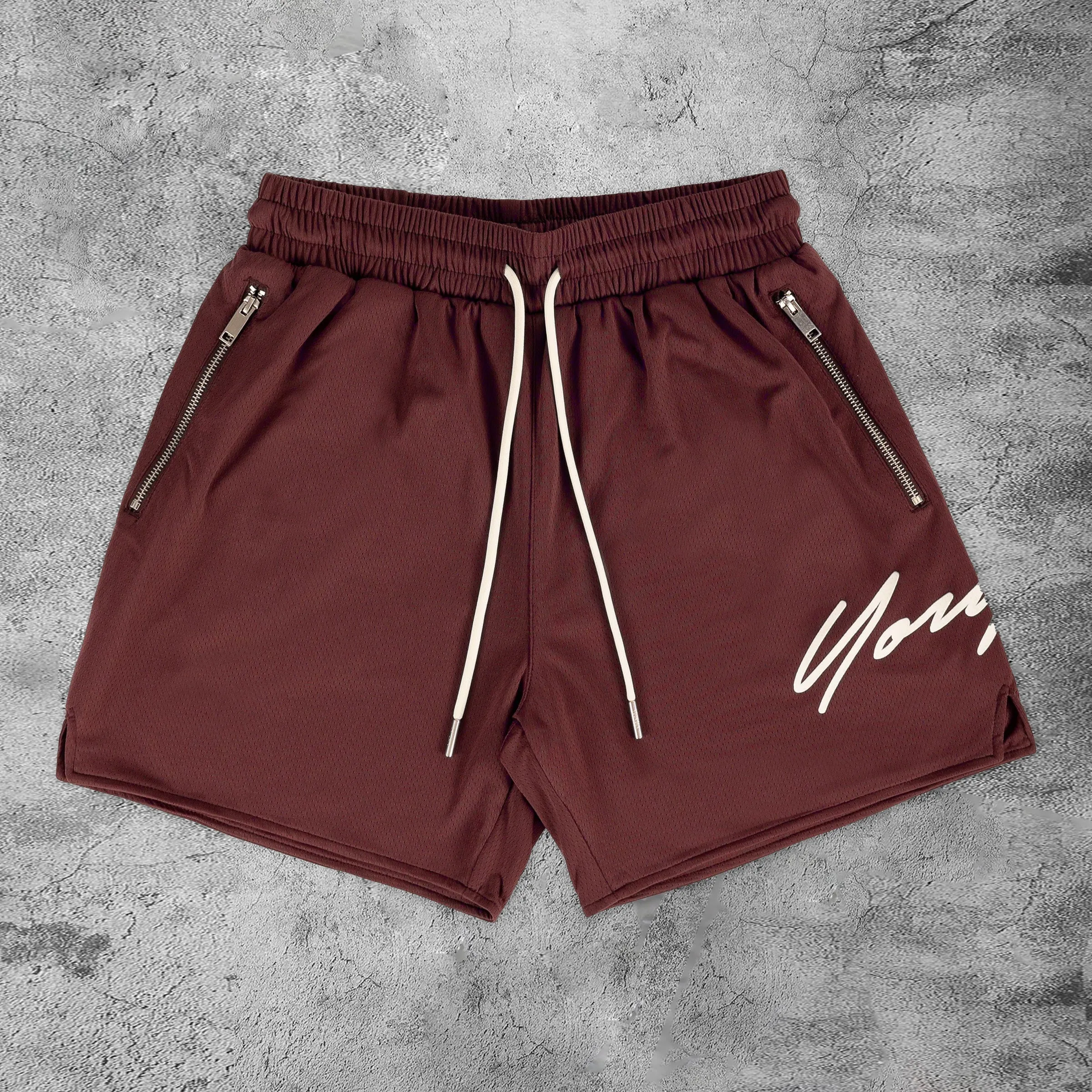 Sports Zipper Gym Shorts