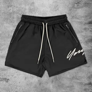 Sports Zipper Gym Shorts