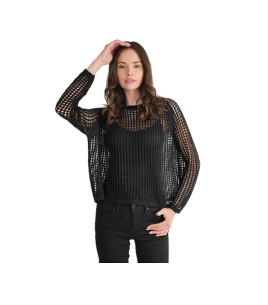 Stitch Drop Daily Mesh Sweater