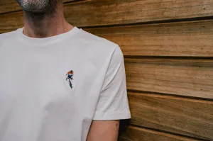 Strade Bianche Mathieu van der Poel Cycling T-Shirt (offwhite)