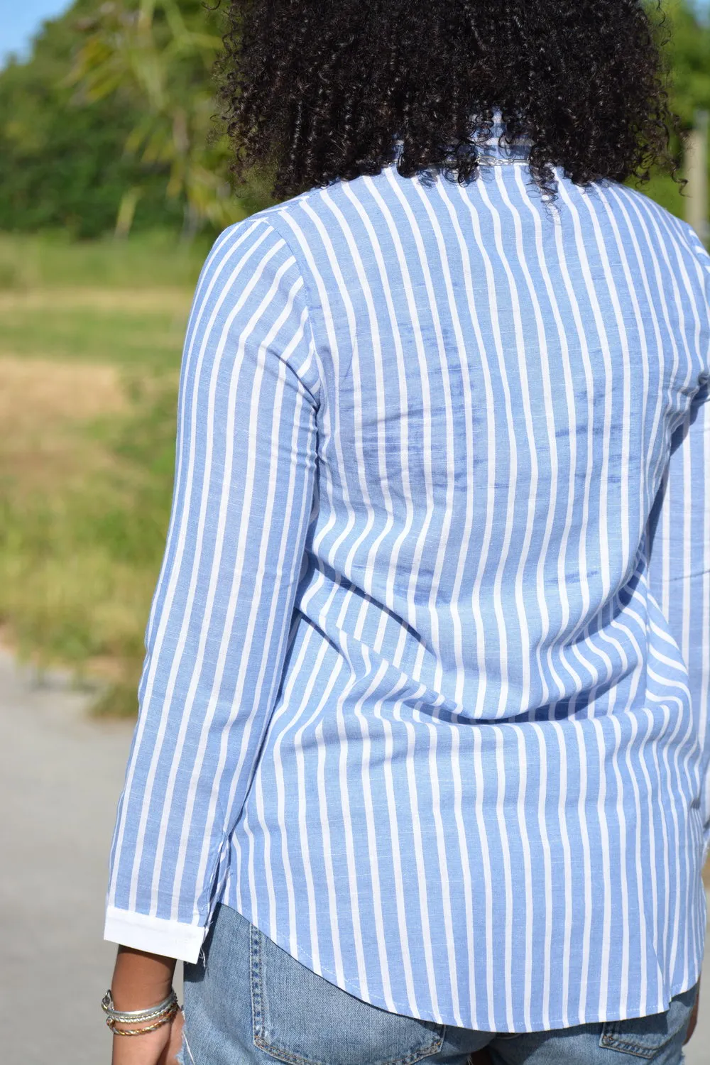Stripe Sleeve Top