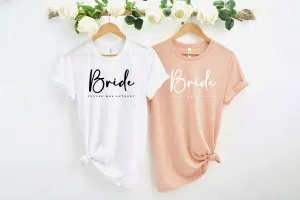 Stylish Personalised Hen Party T Shirts for the Mother of the Bride and Groom and the Bride