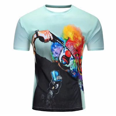 Summer Fashion Thinker Abstract Printing T-shirt Unisex Breathable Casual 3d T Shirt For Men/Women Harajuku Tee Shirt