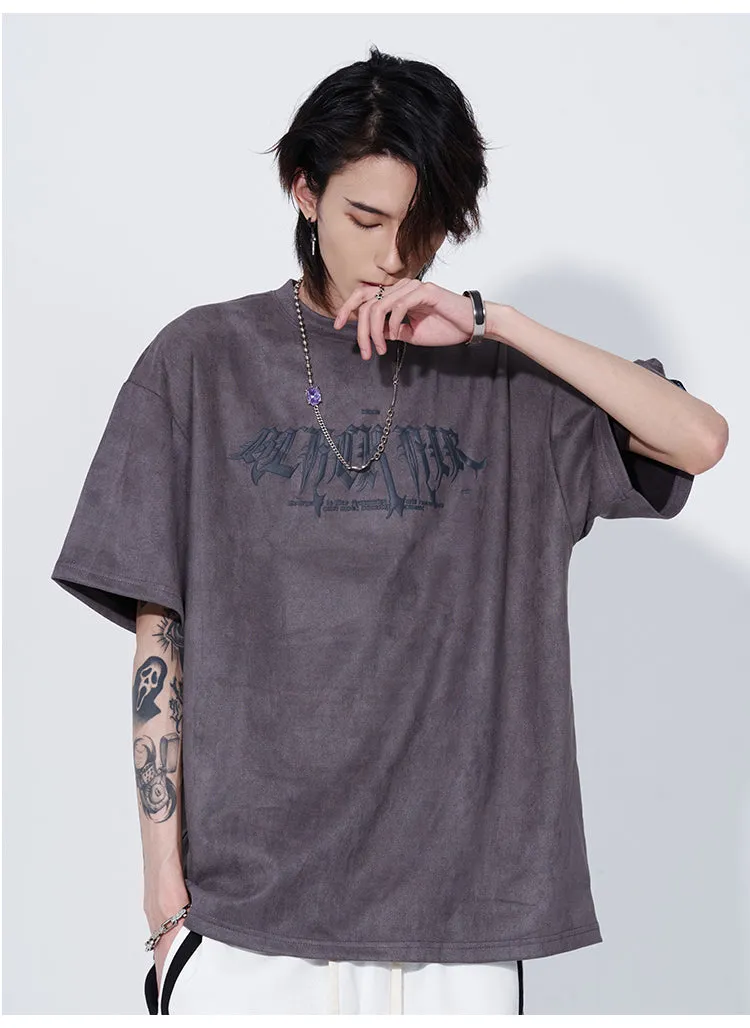 Sun Faux Suede T-Shirt