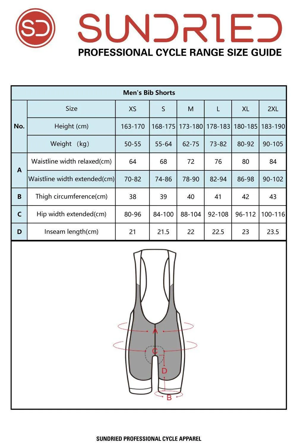Sundried Cadence Men's Pro Bib Shorts