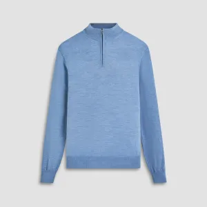 Super Merino Solid Quarter Zip Sweater