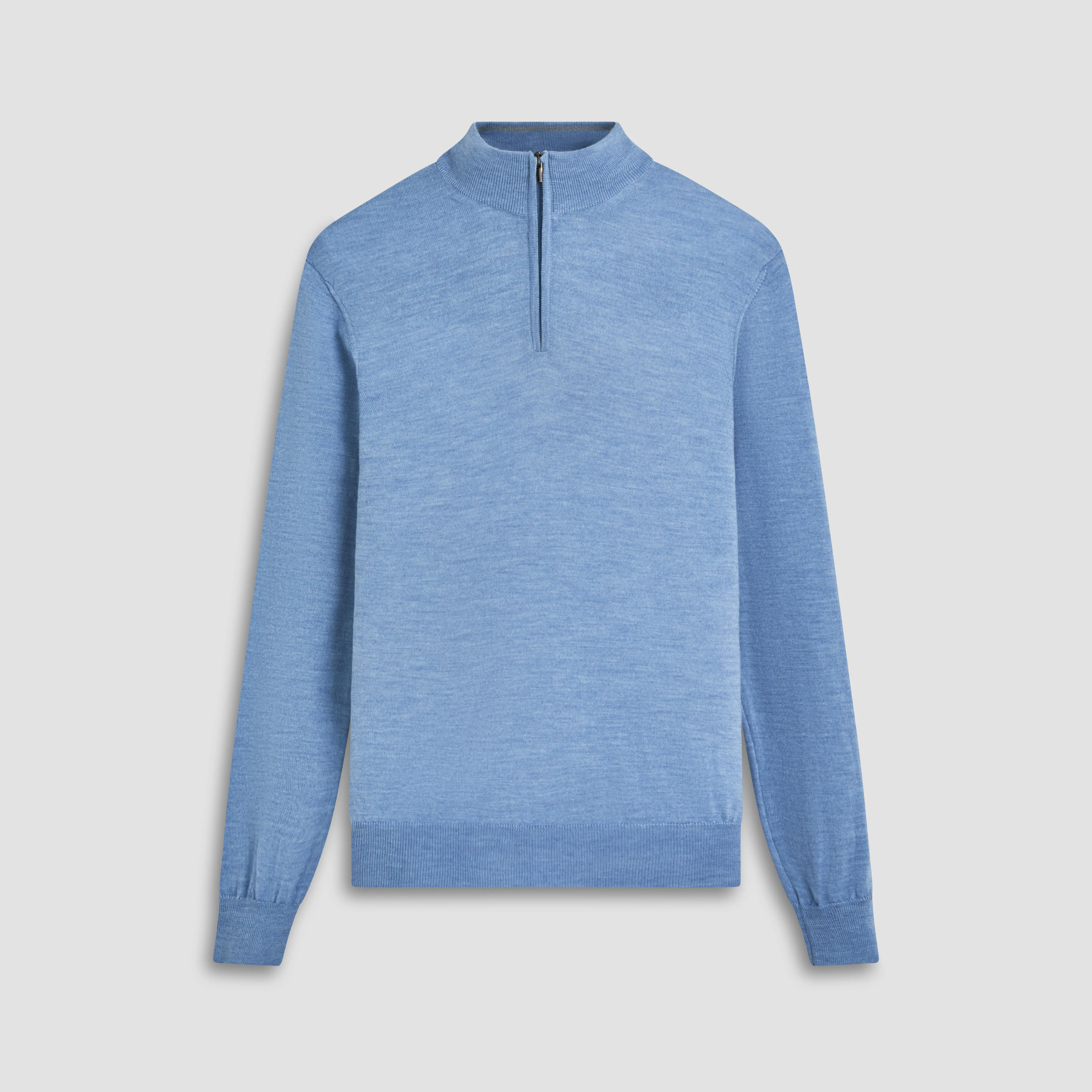 Super Merino Solid Quarter Zip Sweater